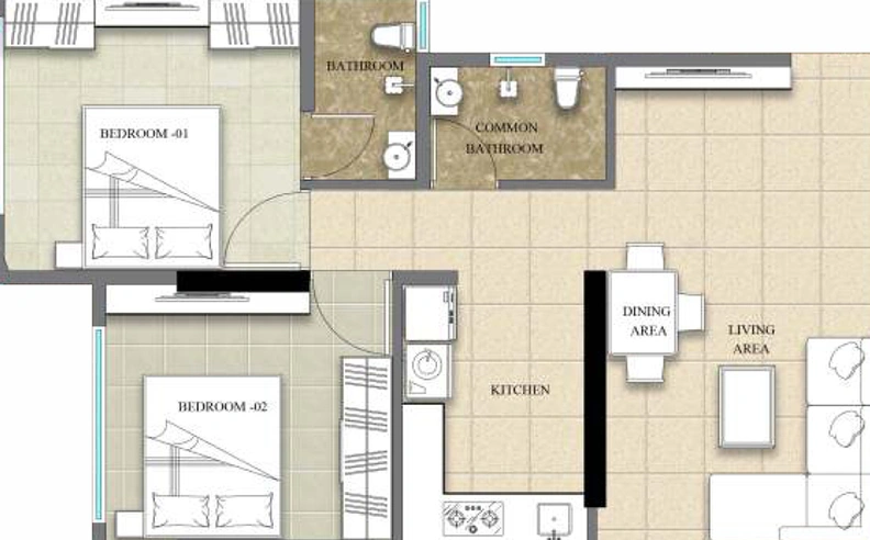 2 BHK Flat in Shri Ganesh Krupa in Kurla East, Mumbai - Image 449021