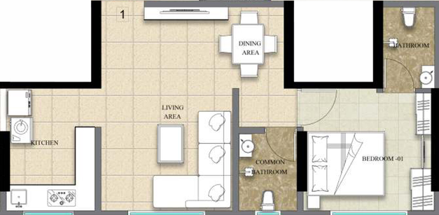 1 BHK Flat in Shri Ganesh Krupa in Kurla East, Mumbai - Image 449019