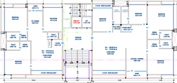 Floor Plan of Solitaire Spatious in Vesu, Surat - Image 75705