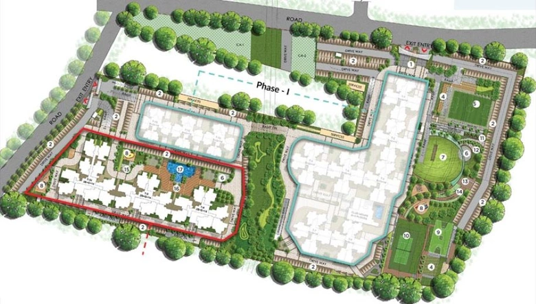 Master Plan of Prestige Primrose Hills in Kanakapura Road, Bangalore - Image 75280