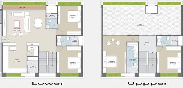 4 BHK Penthouse in Mangalam Bliss in Dumas Road, Surat - Image 603031