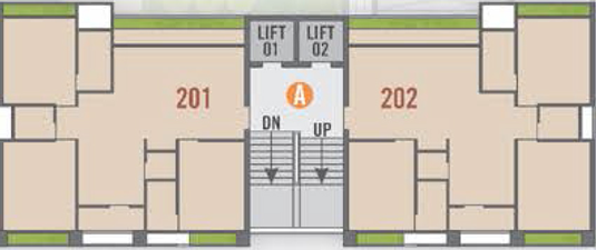 Floor Plan of Mangalam Bliss in Dumas Road, Surat - Image 75721