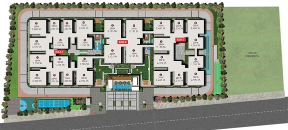 Master Plan of NCD Royal Pavilion in Mokila, Hyderabad - Image 77349