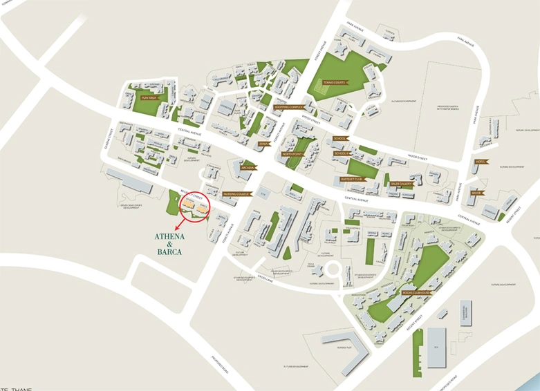 Master Plan of Hiranandani Athena And Barca in Hiranandani Estate, Thane - Image 75304
