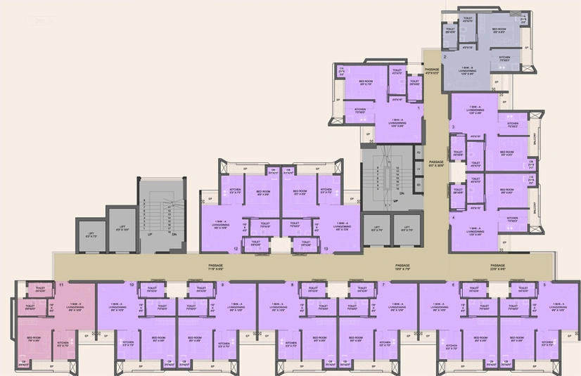 Floor Plan of JVM Accord in Thane West, Thane - Image 122278