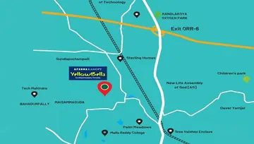 Location of Aparna Kanopy Yellow Bells - Image 83919
