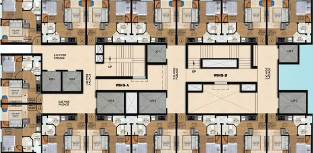 Floor Plan of Group Satellite Aarambh in Malad East, Mumbai - Image 25244