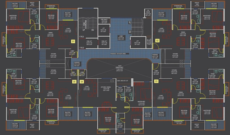 Floor Plan of CK Elina Luxe in NIBM Annex, Pune - Image 75575