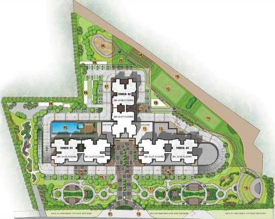 Master Plan of Prestige Park Square in Gottigere, Bangalore - Image 75478