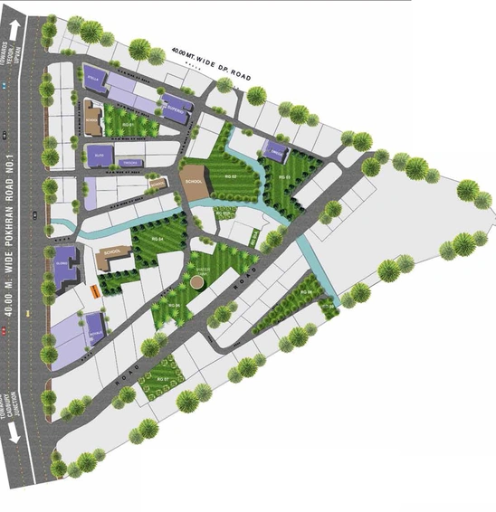 Master Plan of Puraniks Royale in Vartak Nagar, Thane - Image 75533