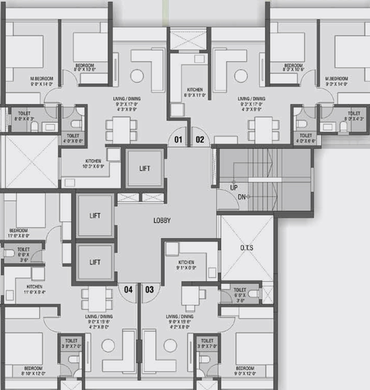 Floor Plan of Kyraa One 45 Eden in Ghatkopar East, Mumbai - Image 25275