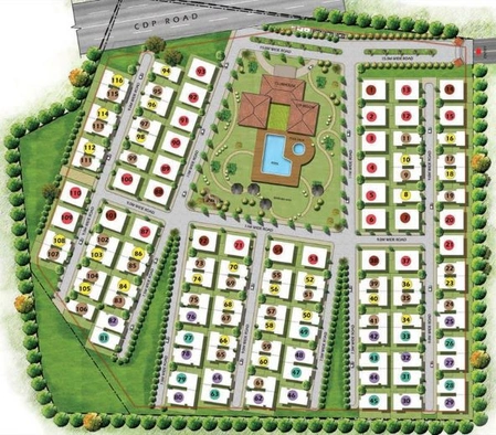 Master Plan of Prestige Glenwood in Bommenahalli, Bangalore - Image 75593
