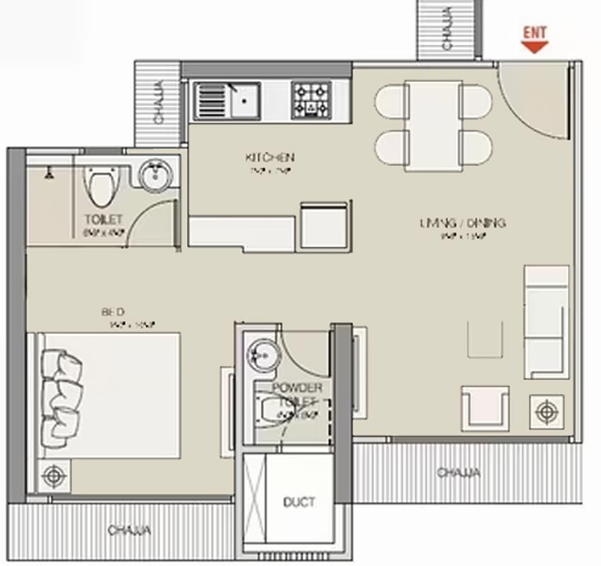 1 BHK Flat in Ruparel Livia in Kurla East, Mumbai - Image 606150