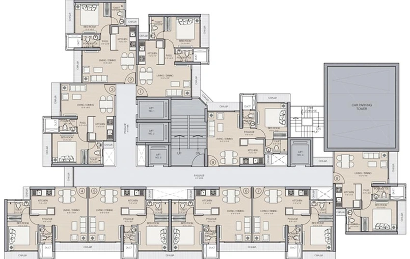 Floor Plan of Ruparel Livia in Kurla East, Mumbai - Image 76150