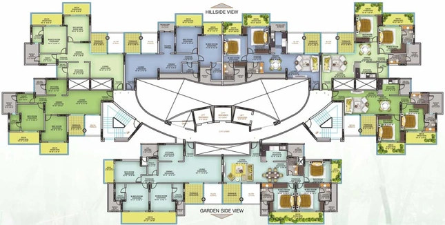 Floor Plan of Nahar Yvonne in Chandivali, Mumbai - Image 76156