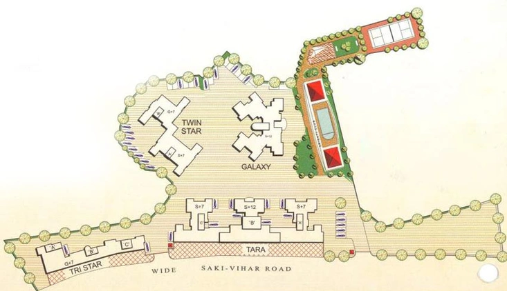 Master Plan of Srishti Complex in Powai, Mumbai - Image 76165
