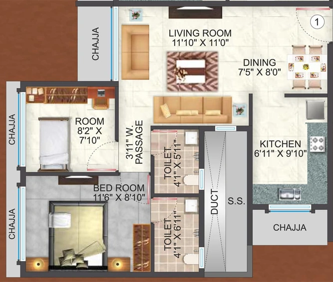 2 BHK Flat in Metro Devbhoomi in Jogeshwari East, Mumbai - Image 603511