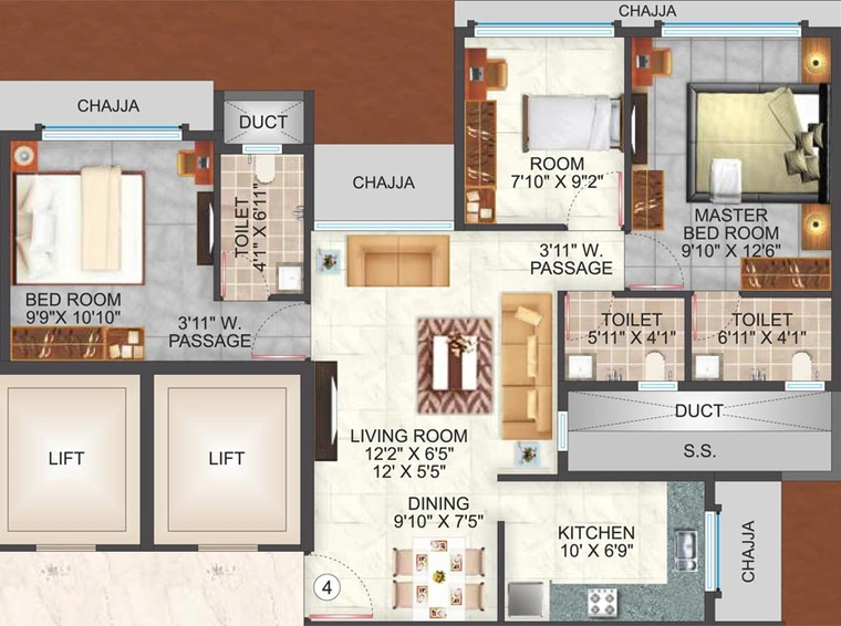 2.5 BHK Flat in Metro Devbhoomi in Jogeshwari East, Mumbai - Image 603513
