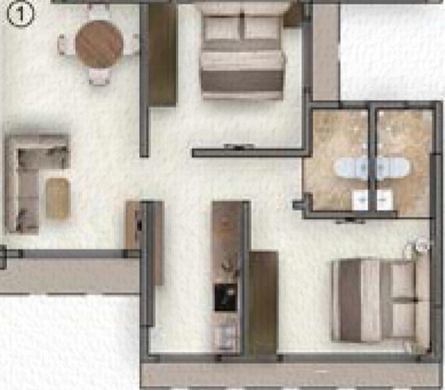 2 BHK Flat in Natasha Atlantis in Vikhroli East, Mumbai - Image 606231