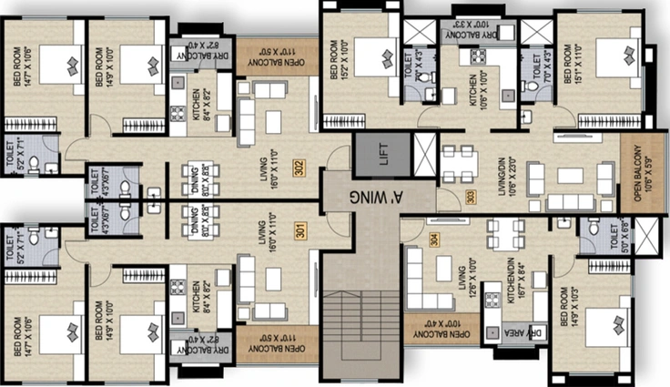 Floor Plan of Ranade Mayank in Ghorpadi, Pune - Image 76705