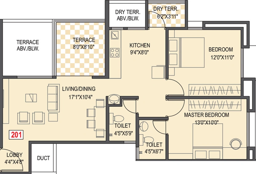 2 BHK Flat in Ranade Rucha in Punawale, Pune - Image 610803