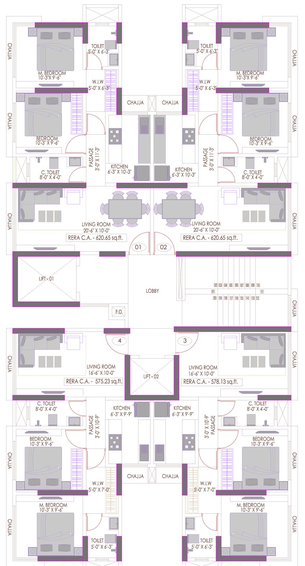 Floor Plan of Suraj Lumina in Mahim West, Mumbai - Image 75961