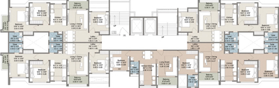 Floor Plan of Parshwa Greens in Dudulgaon, Pune - Image 77757