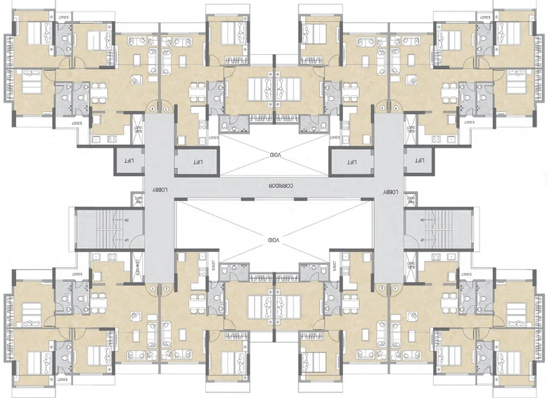 Floor Plan of Ashar Sapphire in Thane West, Thane - Image 76226