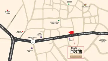 Location of Dosti Imperia - Image 76242
