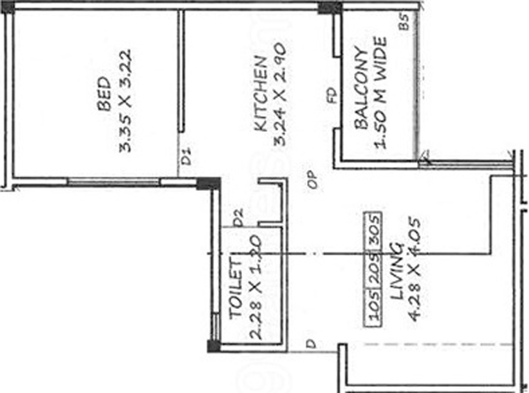 1 BHK Flat in SS 72 Residence in Rasta Peth, Pune - Image 612845