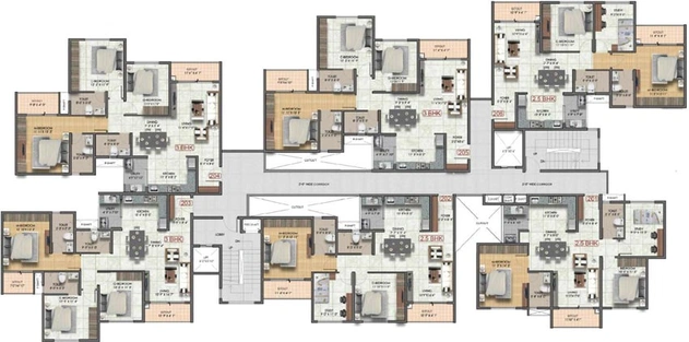 Floor Plan of Sumadhura Sushantham Phase 2 in Vidyaranyapura, Bangalore - Image 76439