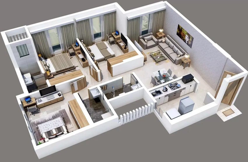 3 BHK Flat in NL Bhavesha in Andheri West, Mumbai - Image 605032
