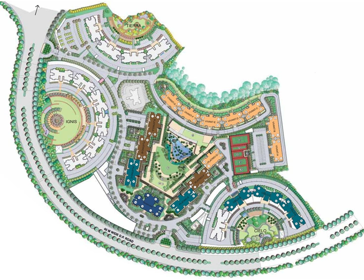 Master Plan of Lodha Splendora in Ghodbunder Road, Thane - Image 76273