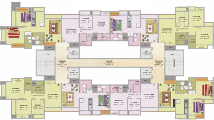 Floor Plan of Puraniks Aarambh in Kasarvadavali, Thane - Image 76021