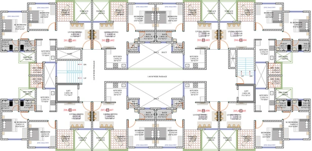 Floor Plan of Primal Homes in Moshi, Pune - Image 77786