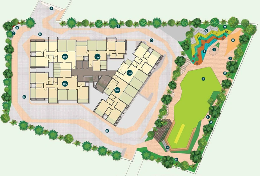 Master Plan of Nirman Vishnubaug in Shivaji Nagar, Pune - Image 77795