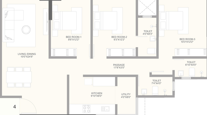 3 BHK Flat in Rathod Ratan Address in Prabhadevi, Mumbai - Image 449785