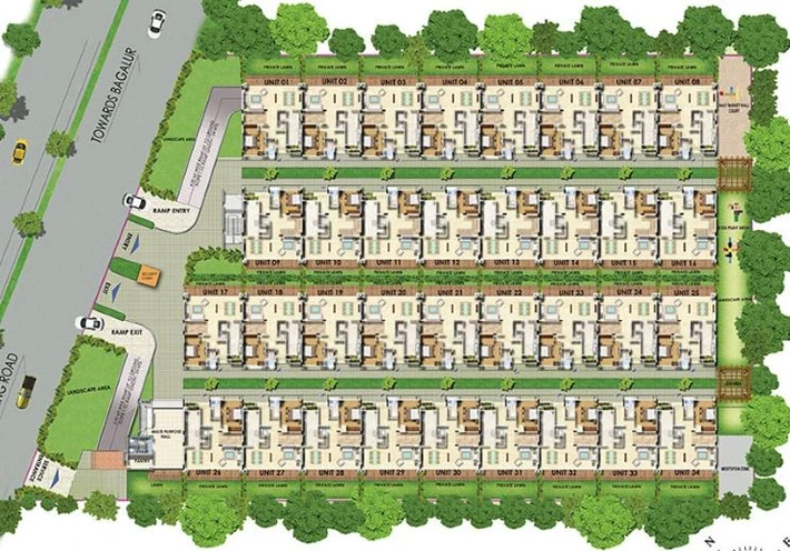 Master Plan of Sattva Northland in Kannuru, Bangalore - Image 76549
