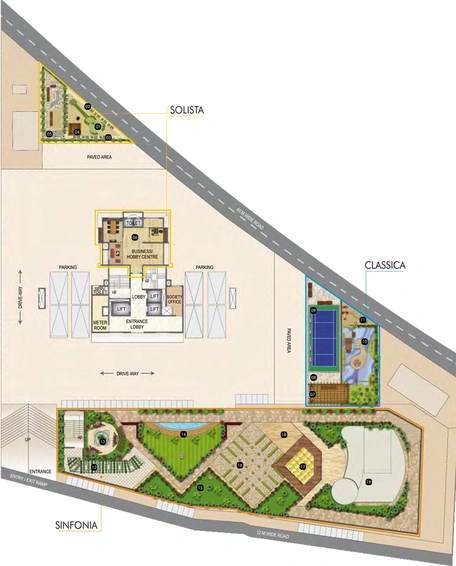 Master Plan of Dedhia El Canto in Dongripada, Thane - Image 76586
