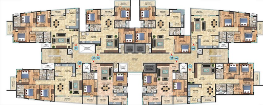 Floor Plan of Sattva Celesta in KR Puram, Bangalore - Image 76605