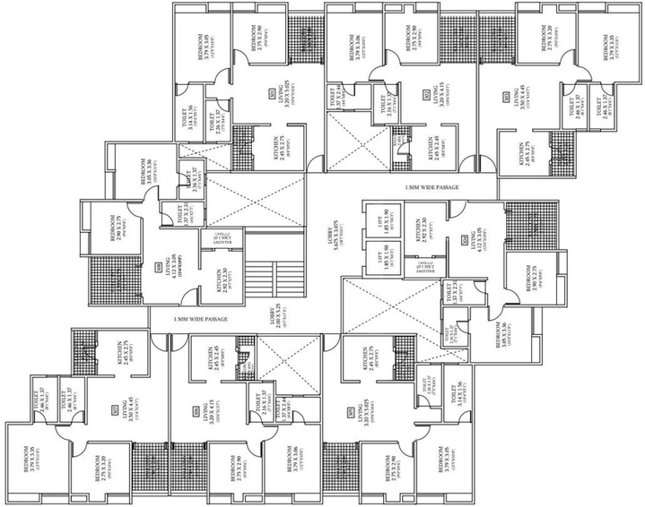 Floor Plan of Venkatesh Bliss Solitaire in Undri, Pune - Image 76613