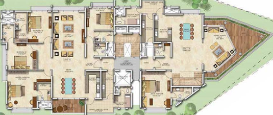 Floor Plan of Sattva Casa Crescent in Benson Town, Bangalore - Image 76679