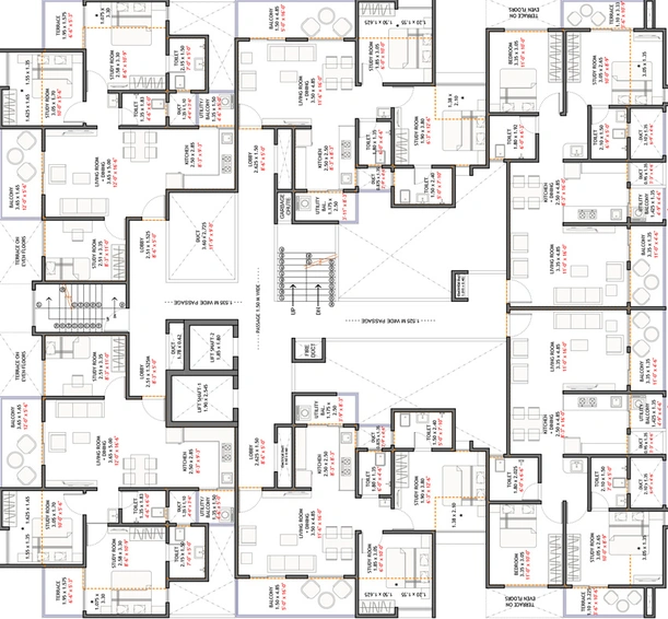 Floor Plan of Austin Park NXT in Tathawade, Pune - Image 76621