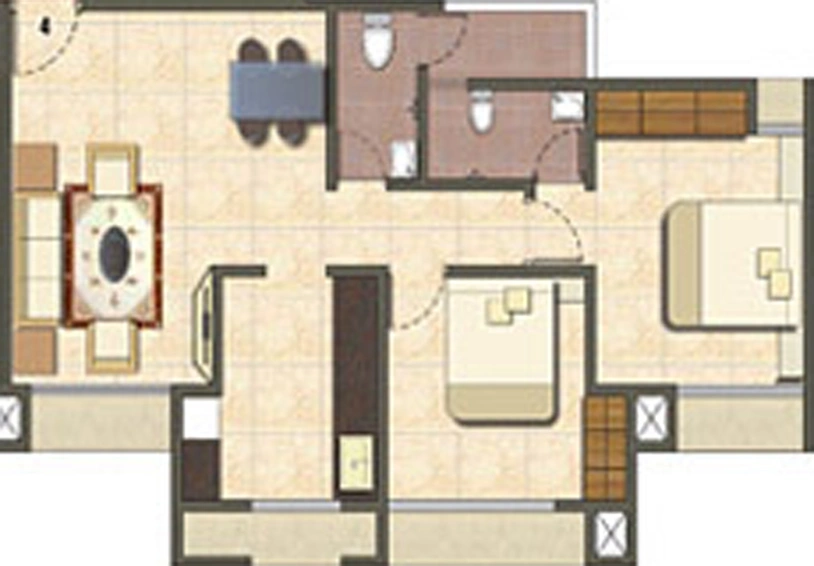 2 BHK Flat in Velocity Hill Spring in Thane West, Thane - Image 607539