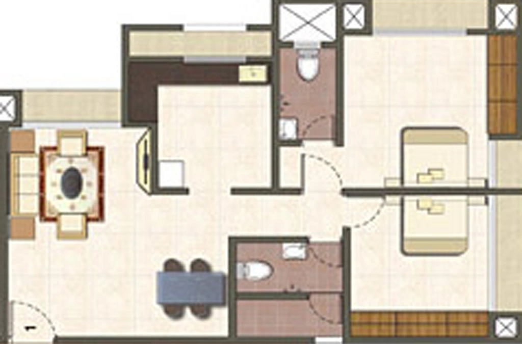 2 BHK Flat in Velocity Hill Spring in Thane West, Thane - Image 607540