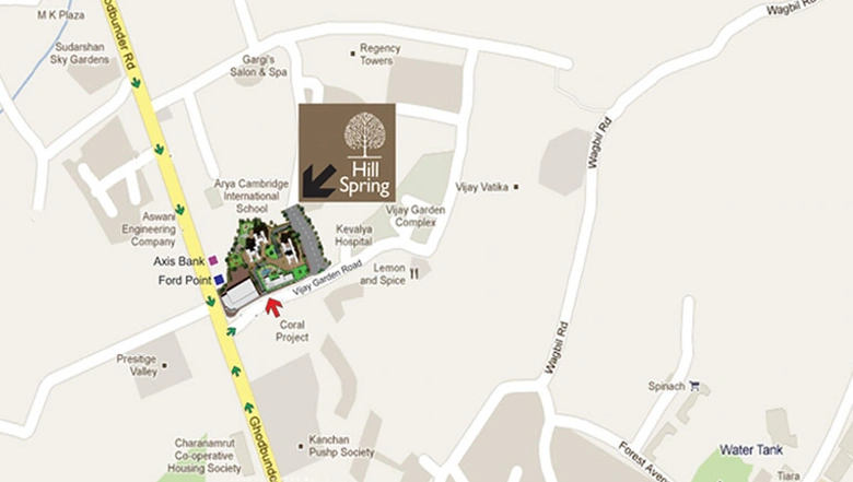 Location of Velocity Hill Spring in Thane West, Thane - Image 76639