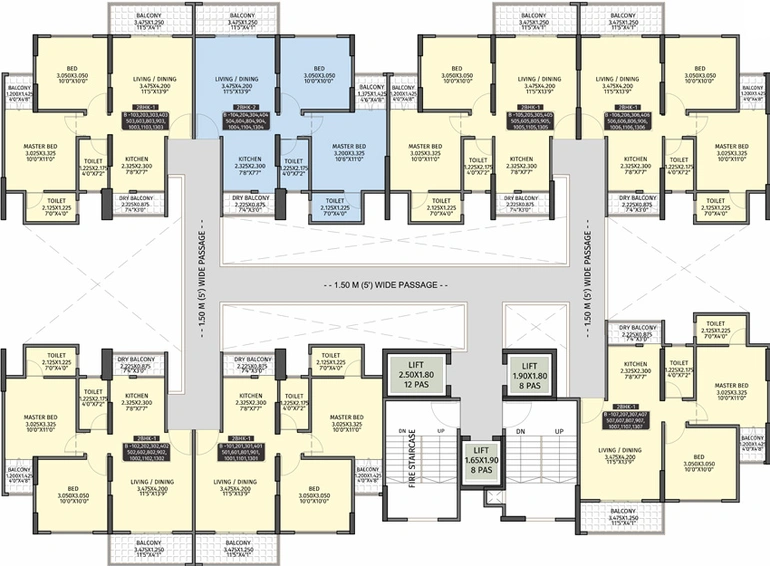 Floor Plan of Krisala 41 Evoke in Ravet, Pune - Image 76743