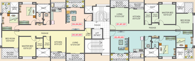 Floor Plan of Lakshadeep Coconest in Pimple Saudagar, Pune - Image 77851