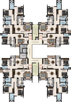 Floor Plan of Shriram Mystique in Jalahalli, Bangalore - Image 76813