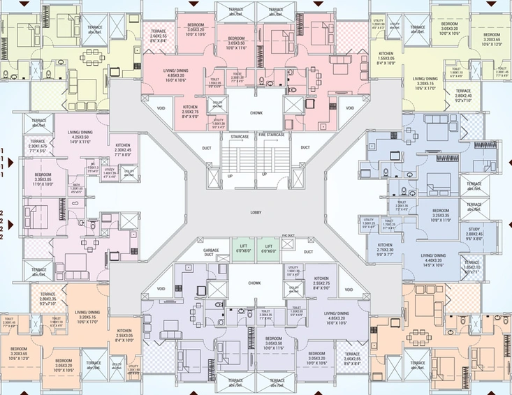 Floor Plan of Legacy Sai Vastu Park in Chikhali, Pune - Image 77865